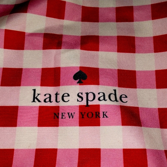 Kate Spade gingham tote with double handles - Picture 2 of 13